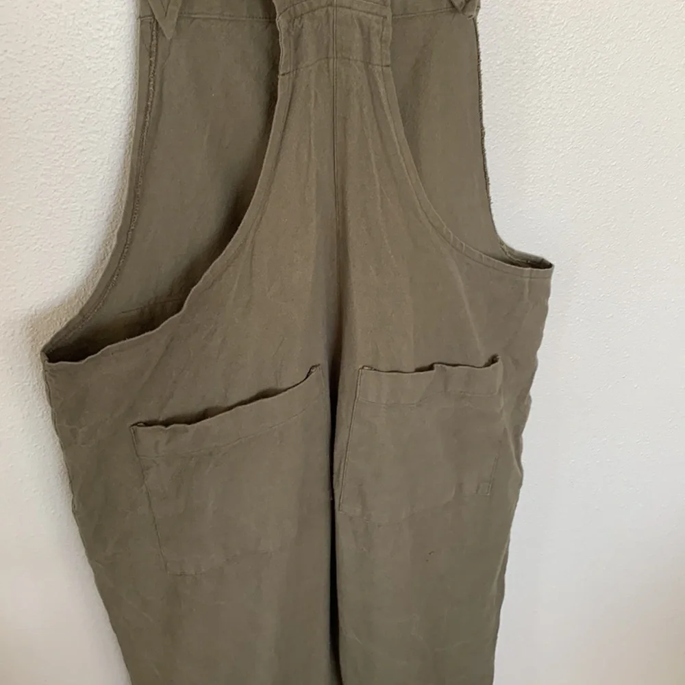 Olive Green Women's Jumpsuit - Picture 7 of 9
